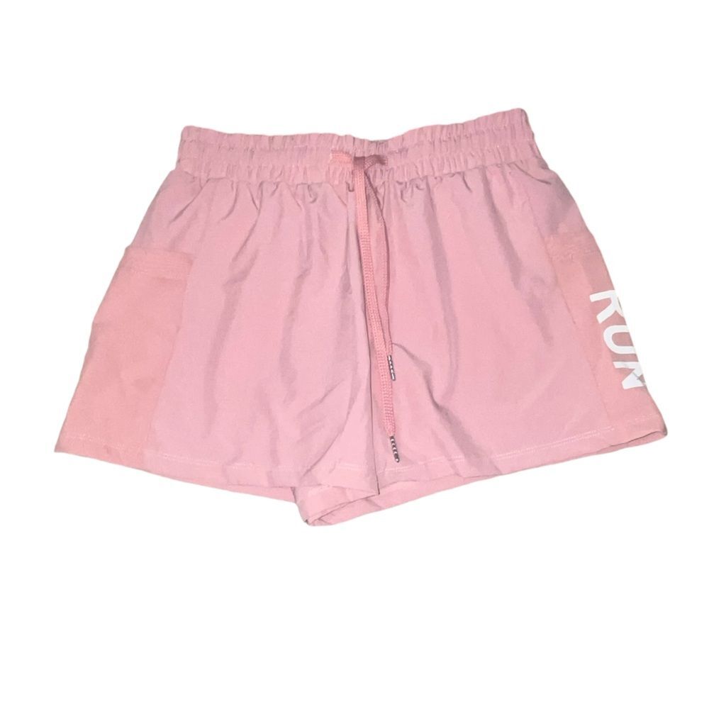 Pink RUN Athletic Shorts